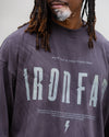 Grey Pump cover Oversized T-Shirt