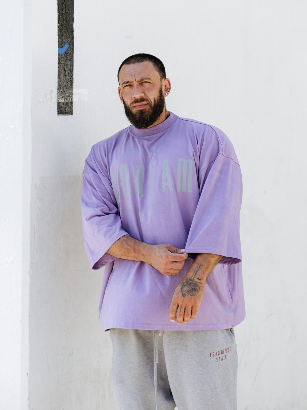 Lavender Pump cover Oversized T-Shirt