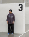 Grey Pump cover Oversized T-Shirt
