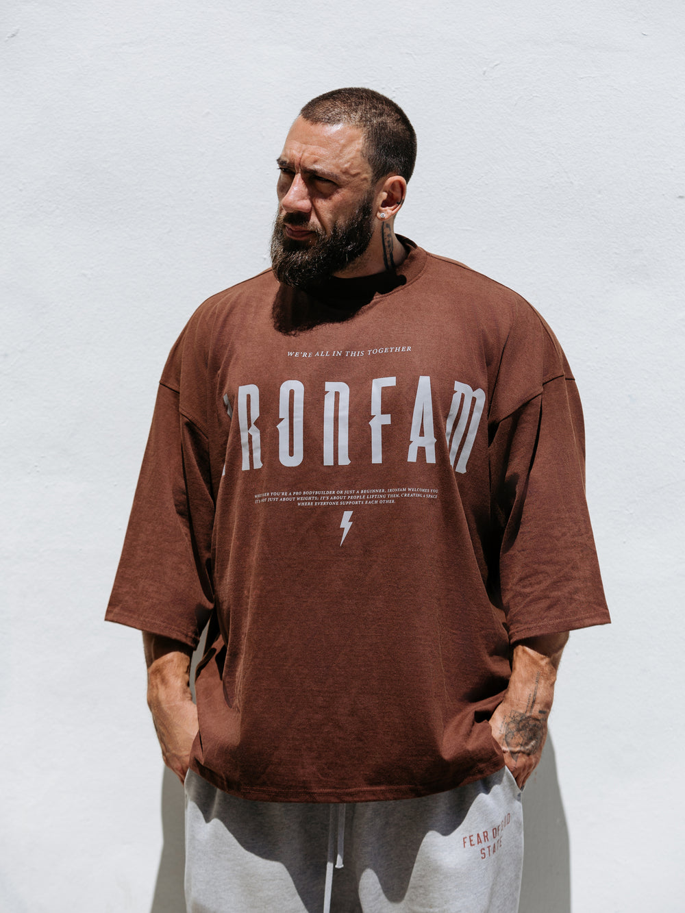 Brown Pump cover Oversized T-Shirt